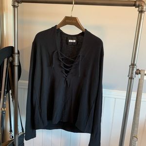 Size small tie front reformation top